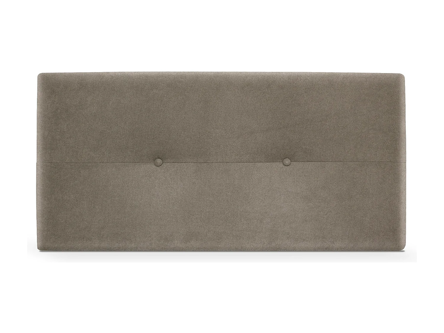 DHOME Testiera in de Tessuto Aqualine con bottoni 90x50cm Letti 80/90 - Terra