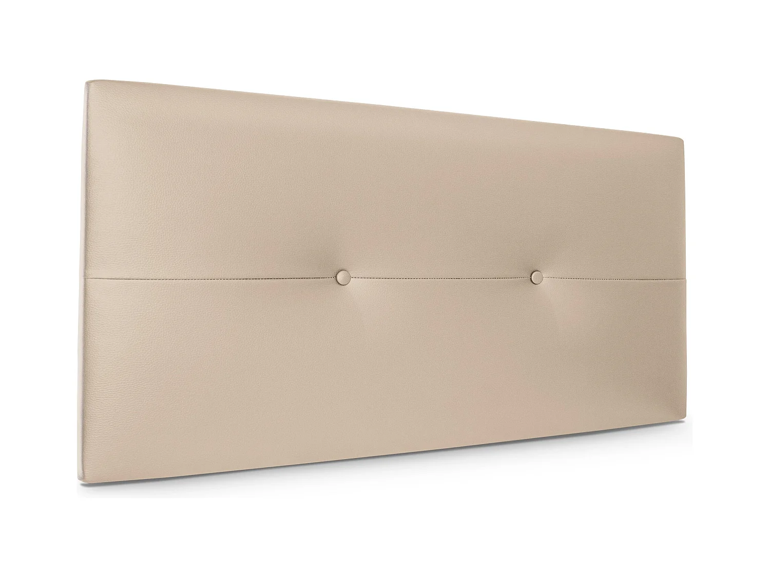 DHOME Tête de lit similicuir avec Boutons 90x50cm Lits 80/90 - Beig
