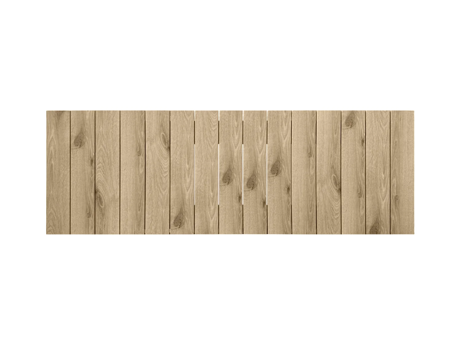 DHOME Testata in Legno riciclato MDF Stile Pallet Verticale 145x46 Letti 135/140 - Legno Cambriano