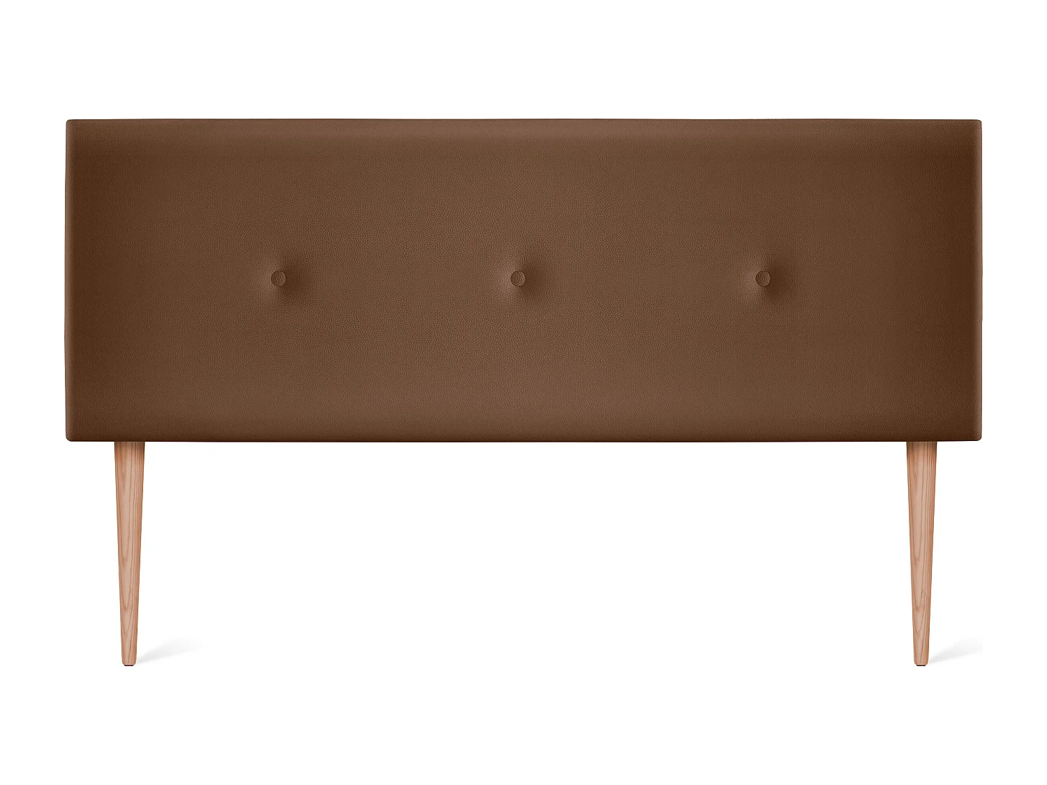 DHOME Glad kunstleer hoofdeinde met knopen 160x105cm met bedpoten 150/160 - Clay