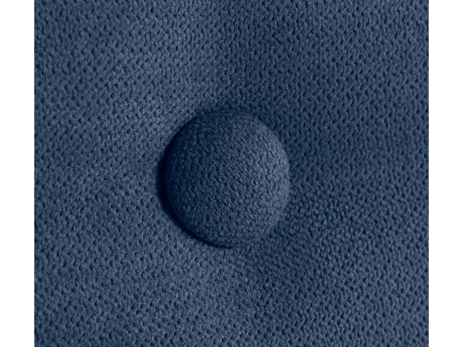 DHOME Testiera in de Tessuto Aqualine con 2 file di Bottoni 110x50cm Letti 105 - Blu