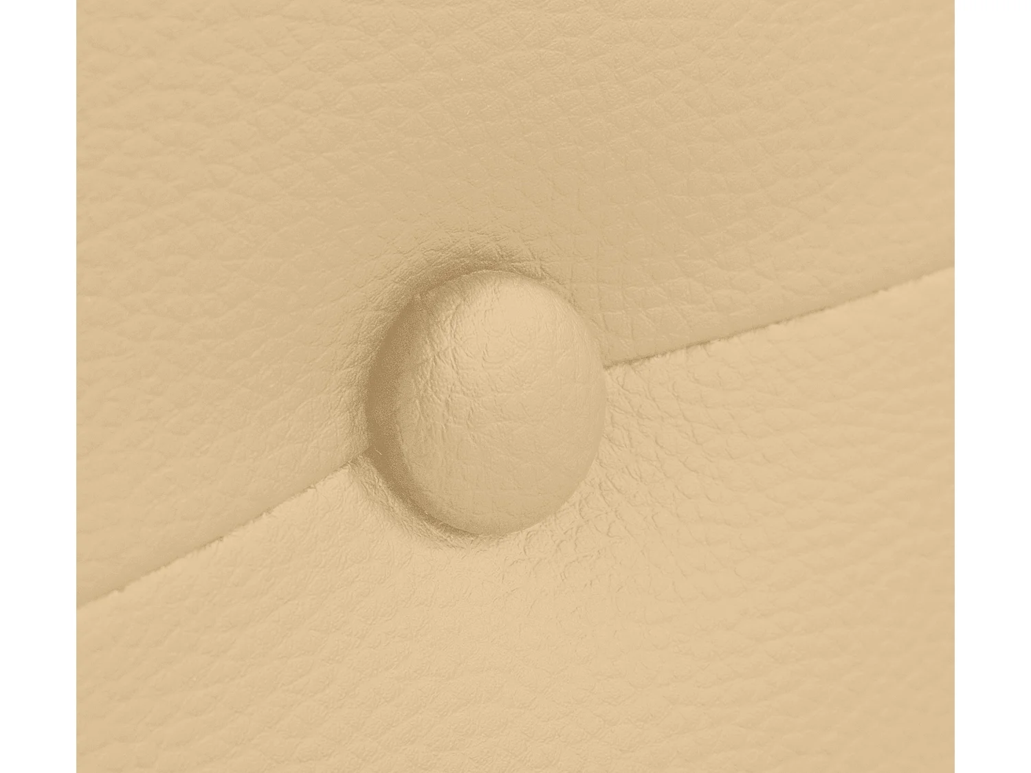 DHOME Kopfteil aus Kunstleder mit Knöpfen 90x105cm Mit Beinen Betten 80/90 - Vanille