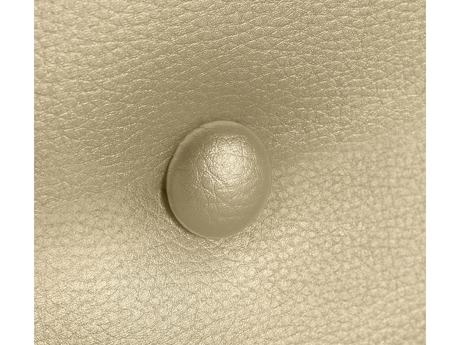 DHOME Kopfteil aus glattem Kunstleder mit Knöpfen 160x50cm Betten 150/160 - Champagner