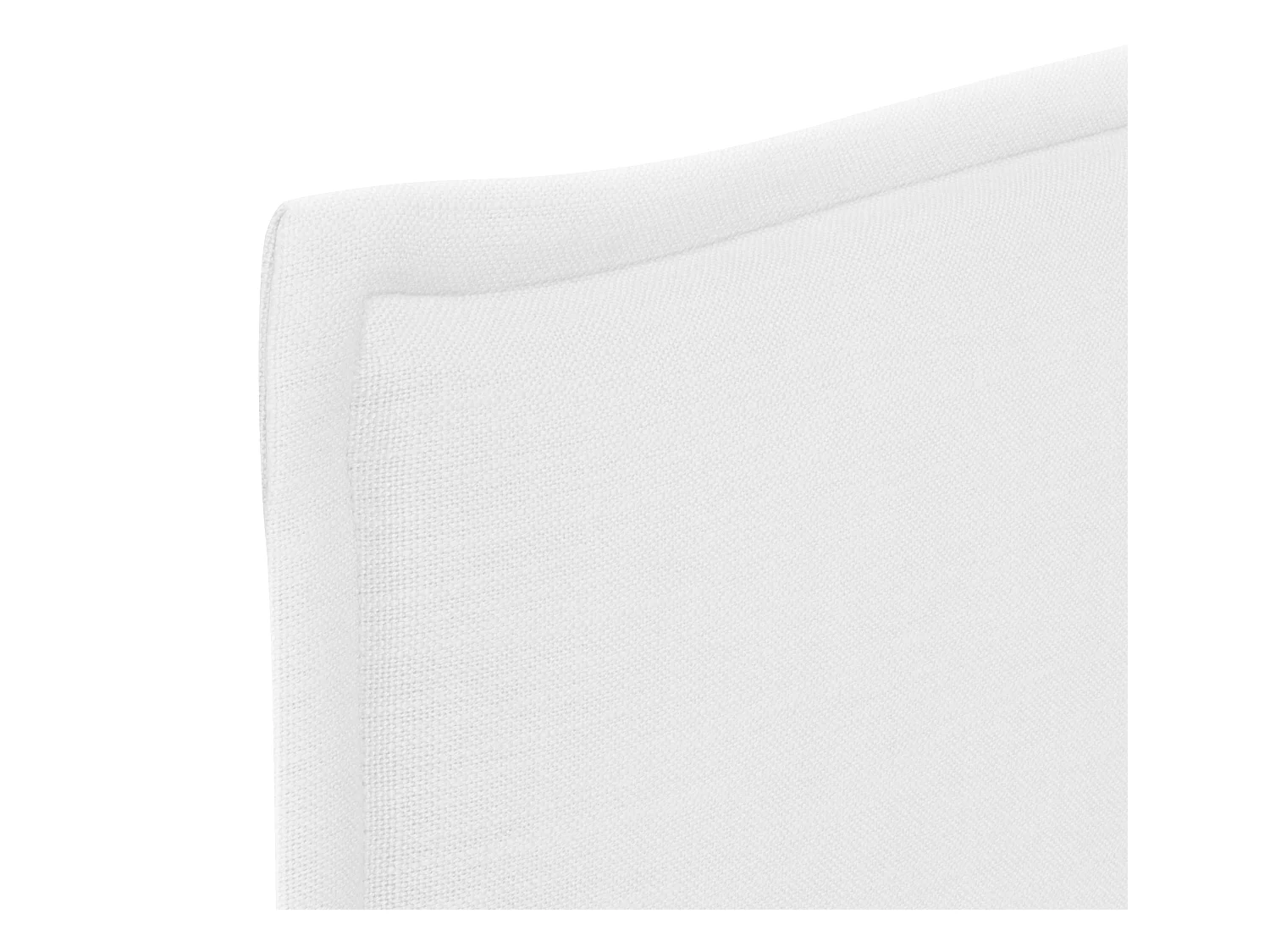 DHOME Testiera in de Lino Naturale Semplice con rifinitura 145x50cm Letti 135/140 - Bianco