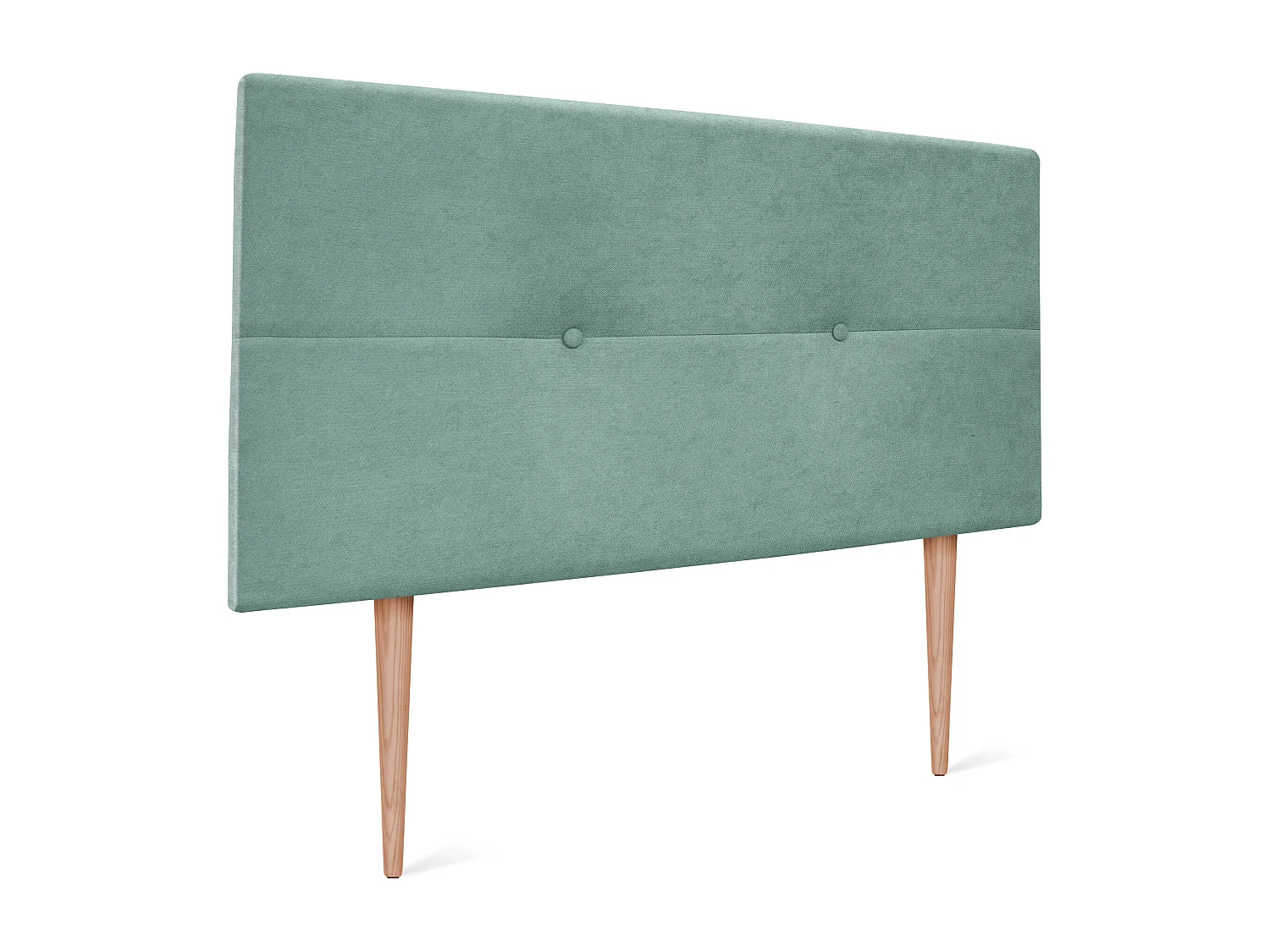 DHOME Cabeceira de  Tecido AquaLinho com Botões 90x105cm com Pernas Camas 80/90 - Verde água