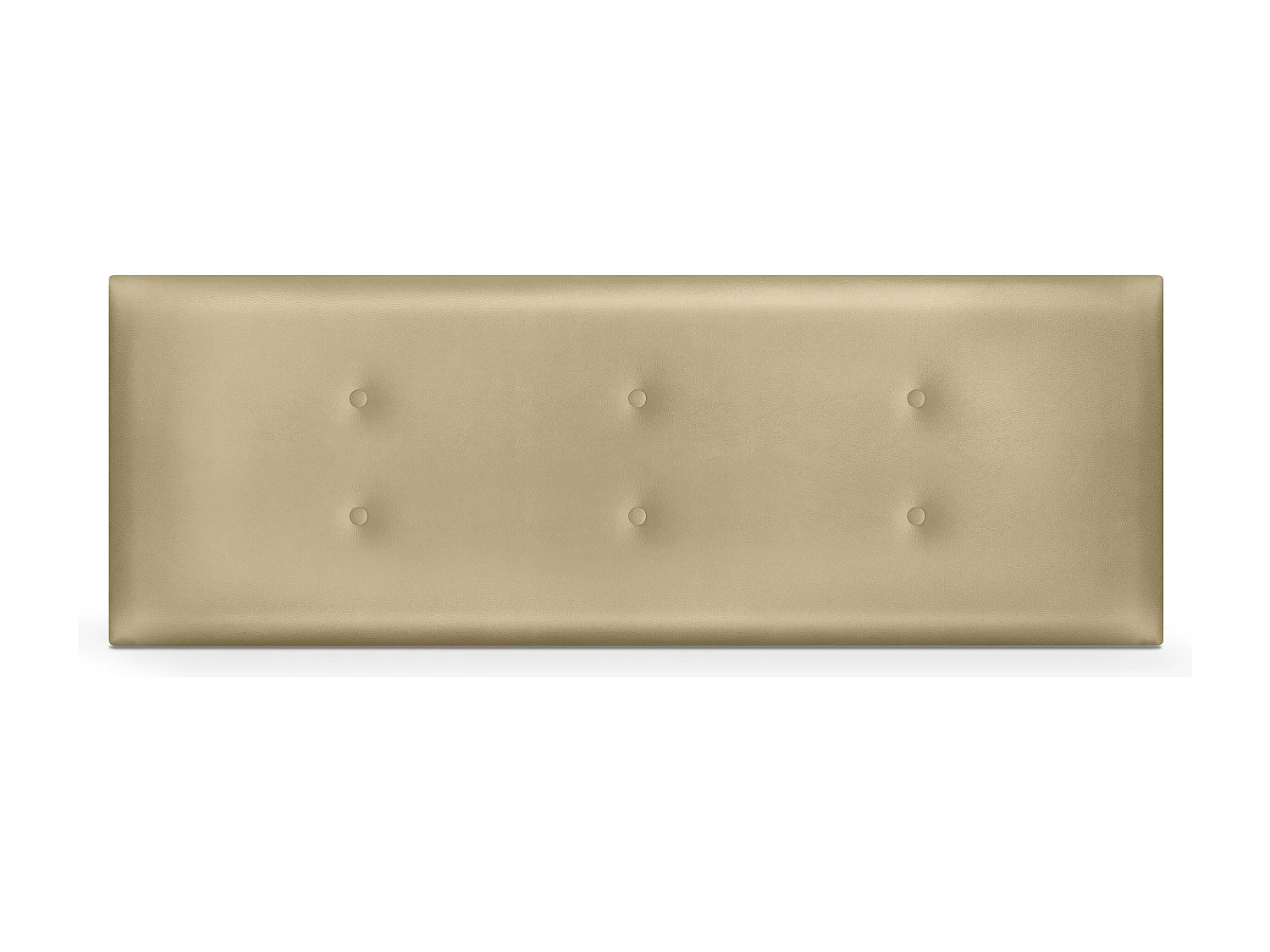 DHOME Kopfteil aus Kunstleder mit 2 Reihen Knöpfen 150x50cm Betten 150 - Champagner