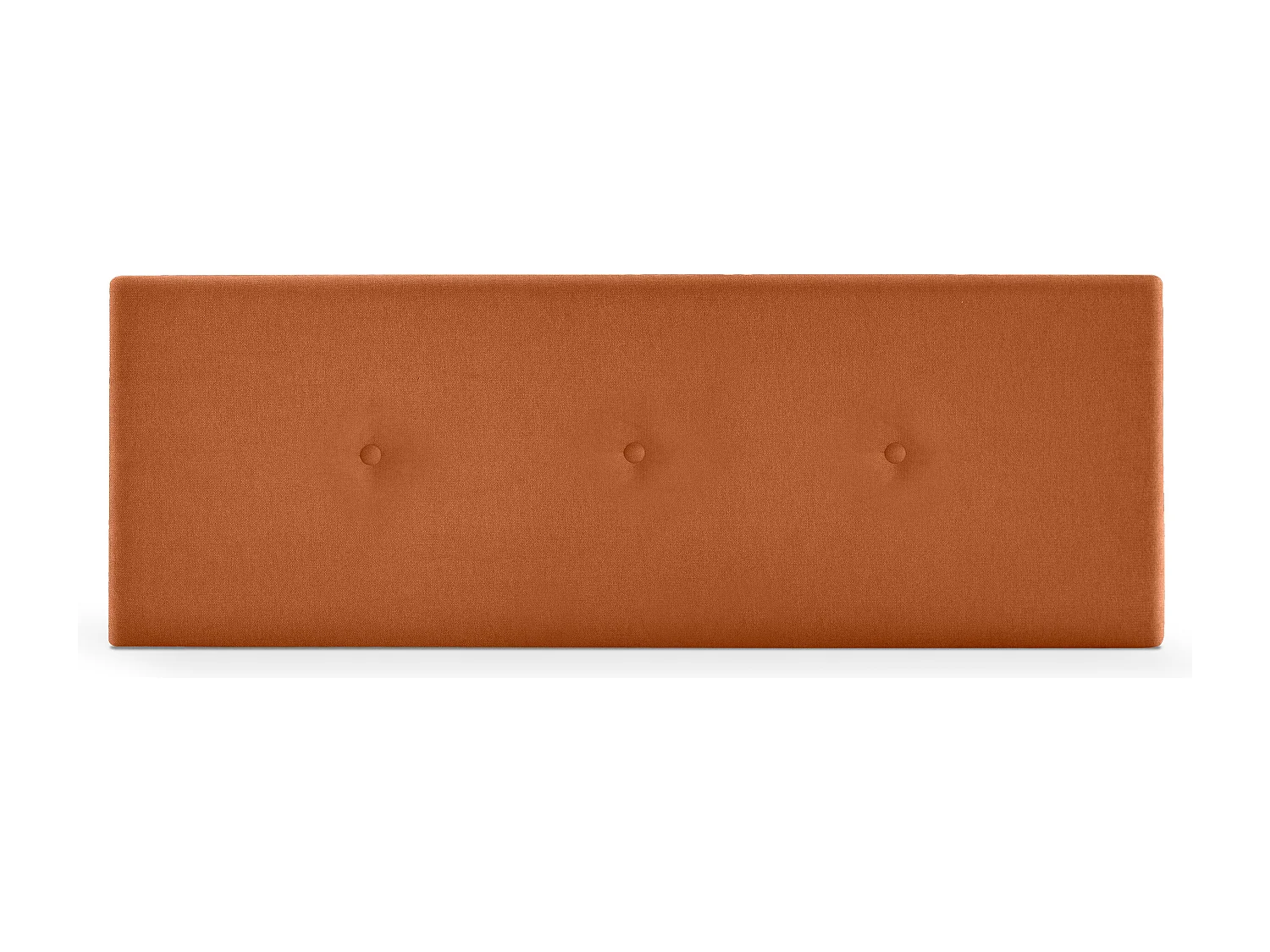 DHOME Aqualine Stoff Kopfteil glatt mit Knöpfen 150x50cm Betten 150 - Orange