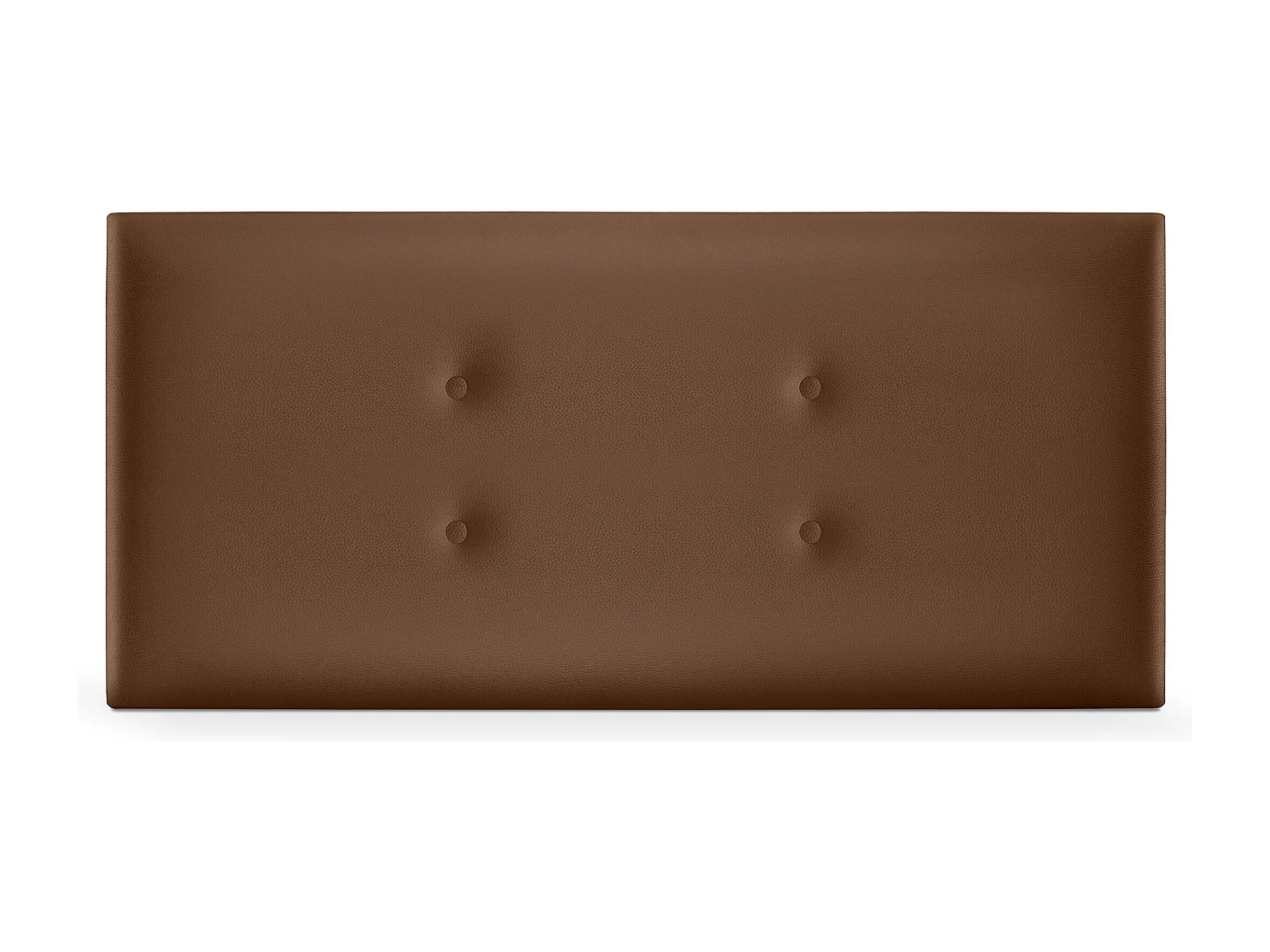 DHOME Cabeceira de  Couro sintético con 2 Fileiras de botões 110x50cm Camas 105 - Argila