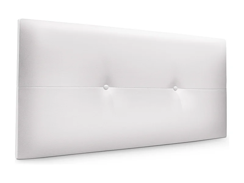 DHOME Cabecero de Polipiel con Botones 110x50cm Camas 105 - Blanco
