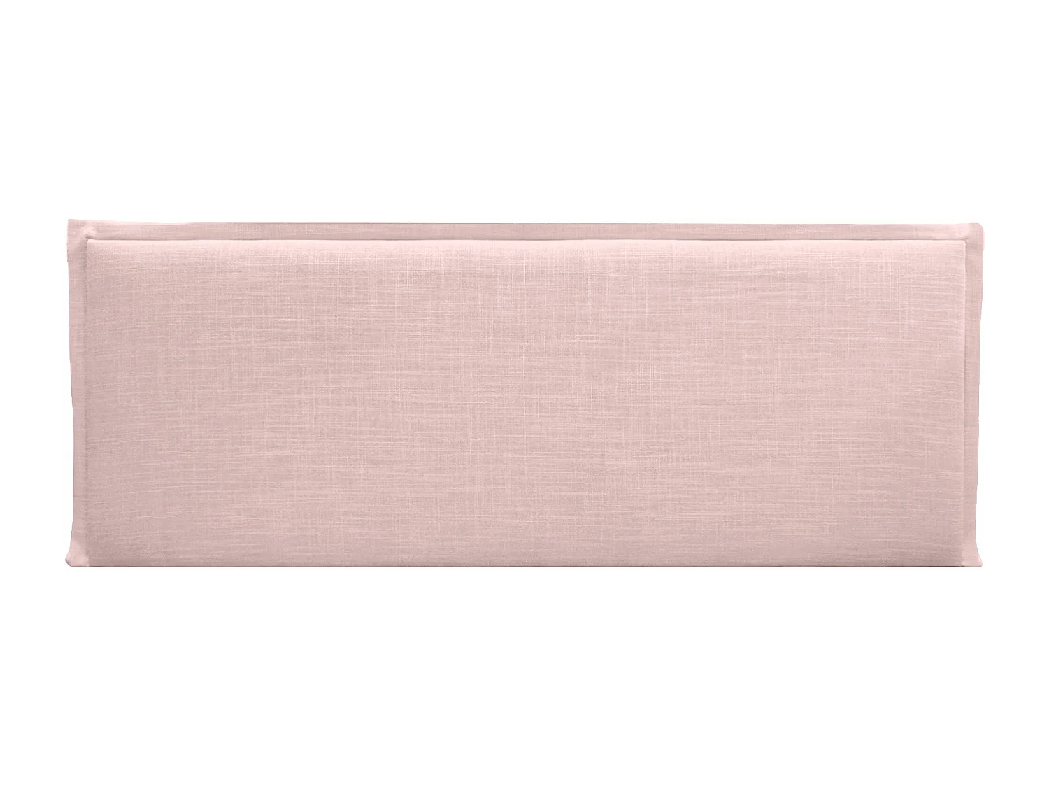 DHOME Tête de lit en lin naturel uni avec passepoils 160x50cm Lits 150/160 - Rose Pâle