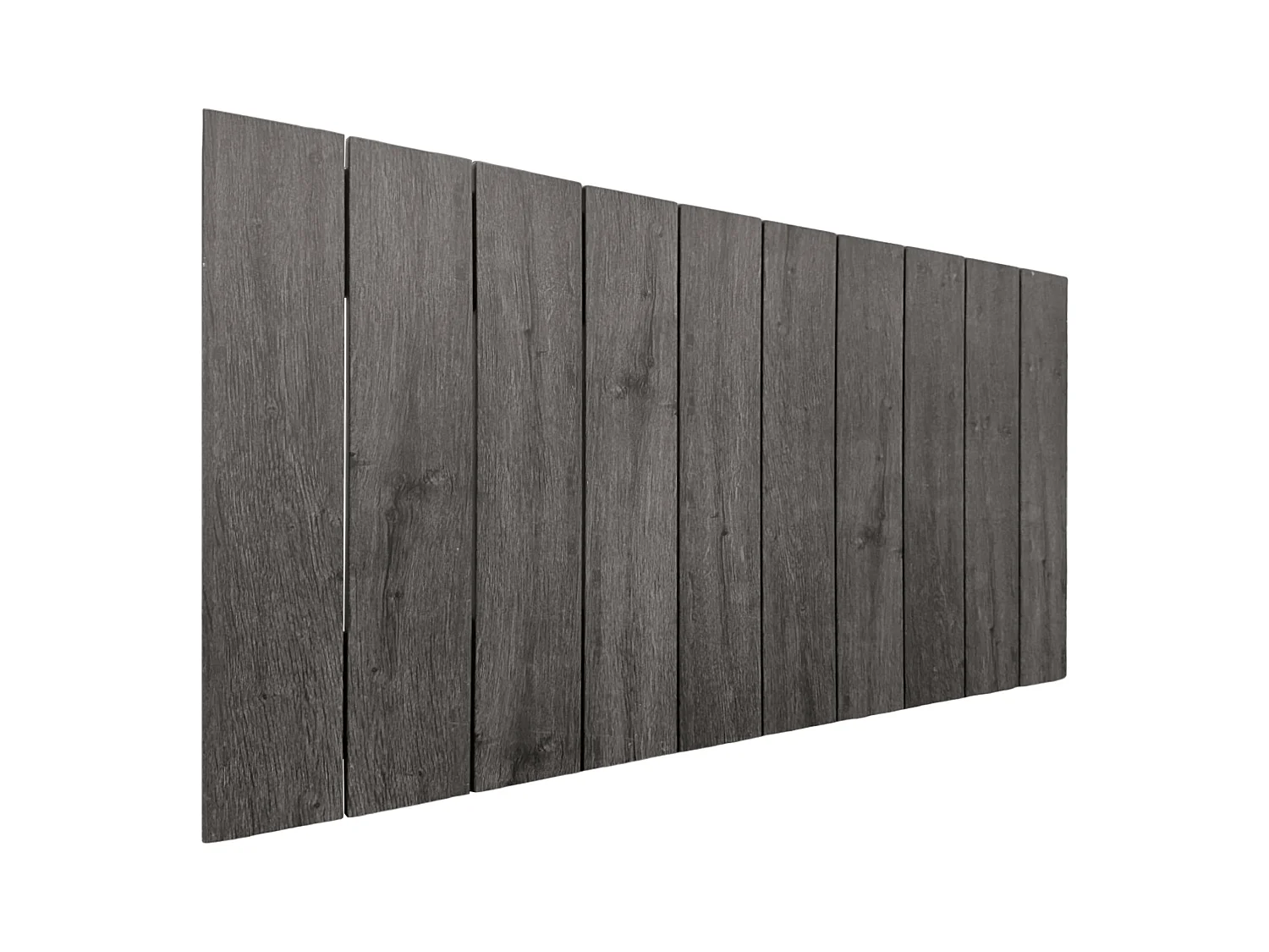 DHOME Tête de lit en bois recyclé MDF Vertical Pallet Style 90x46 Lits 80/90 - Bois Frêne