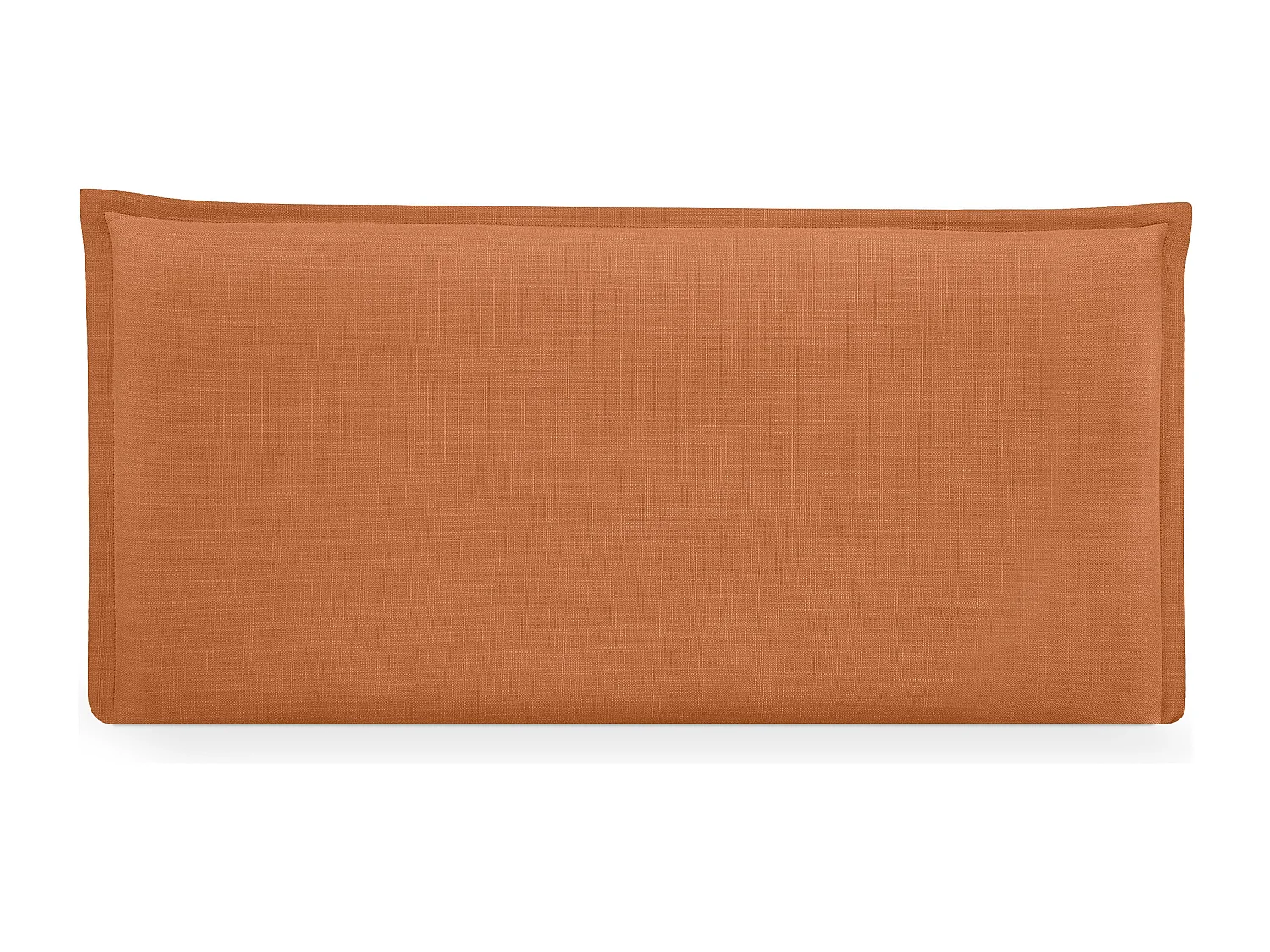 DHOME Tête de lit en lin naturel lisse avec garniture 80x50cm Lits 70/80/90 - Orange