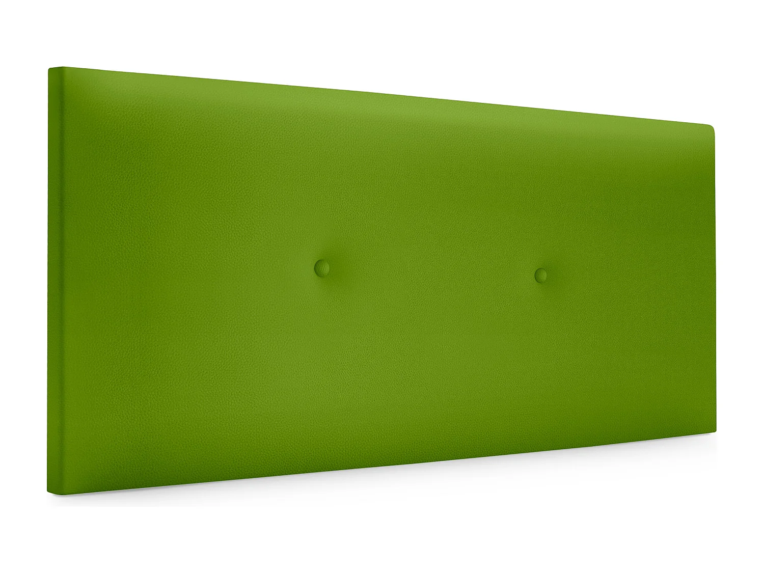 DHOME Kopfteil aus glattem Kunstleder mit Knöpfen 95x50cm Betten 90 - Grün