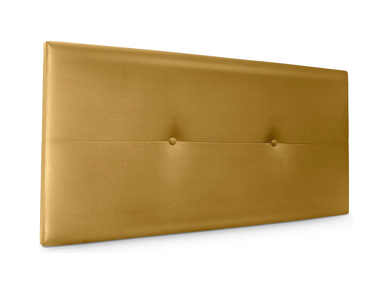 DHOME Tête de lit similicuir avec Boutons 110x50cm Lits 105 - Doré