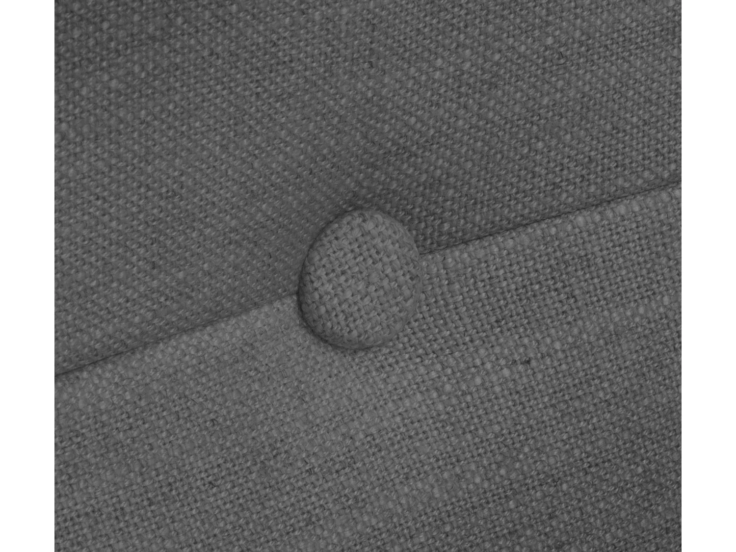 DHOME Tête de lit en lin naturel avec Boutons 145x50cm Lits 135/140 - Gris foncé