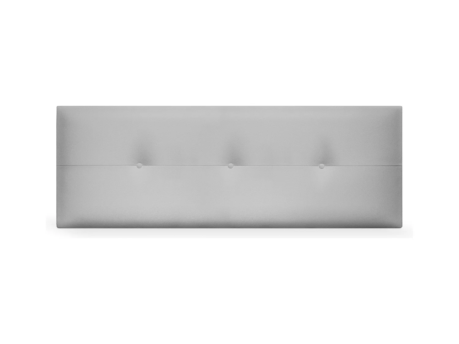DHOME Tête de lit similicuir avec Boutons 135x50cm Lits 120/135 - Gris clair
