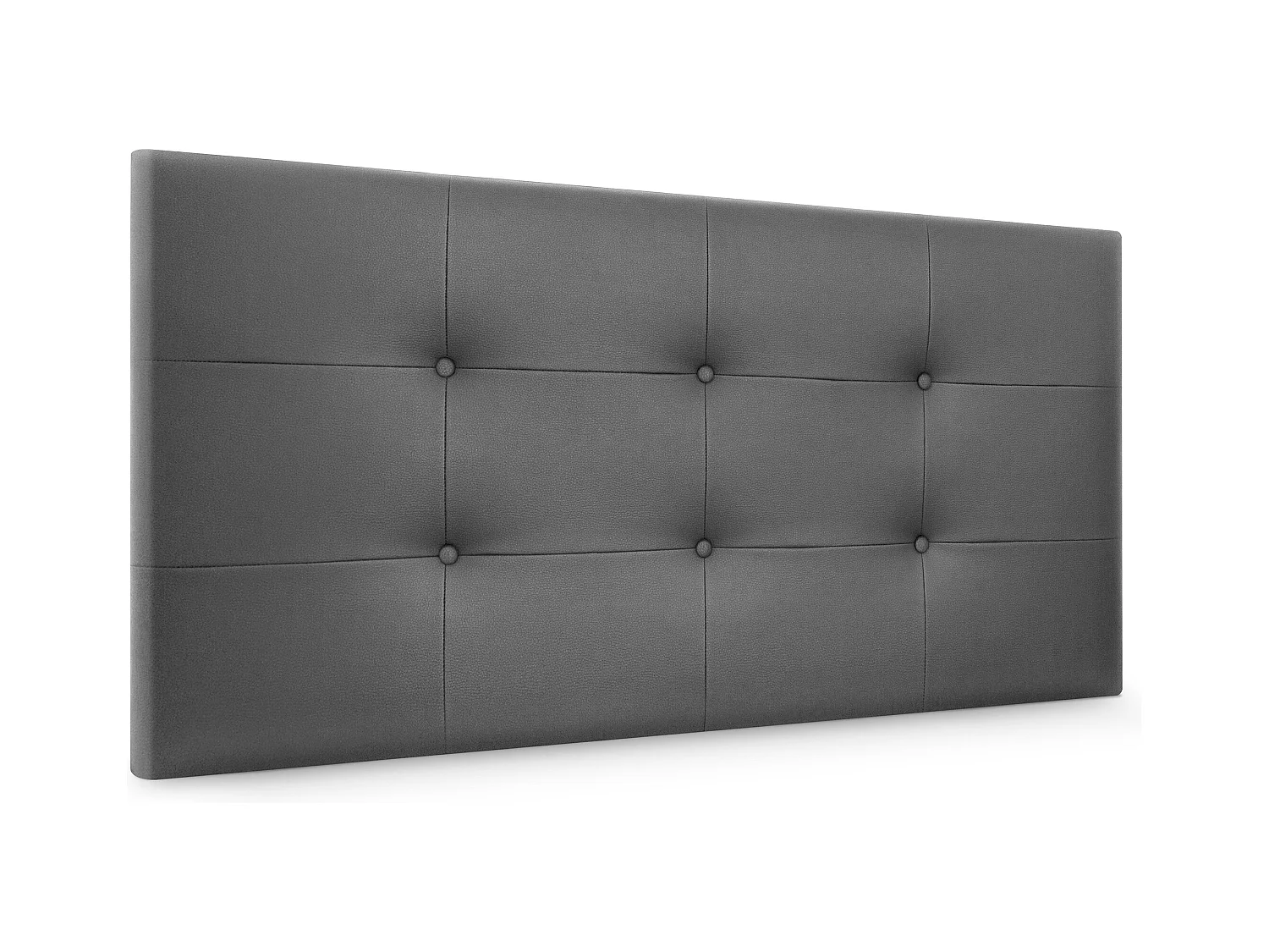 DHOME Tête de Lit en Similicuir Capitonnée 105x60cm Lit 105 - Gris
