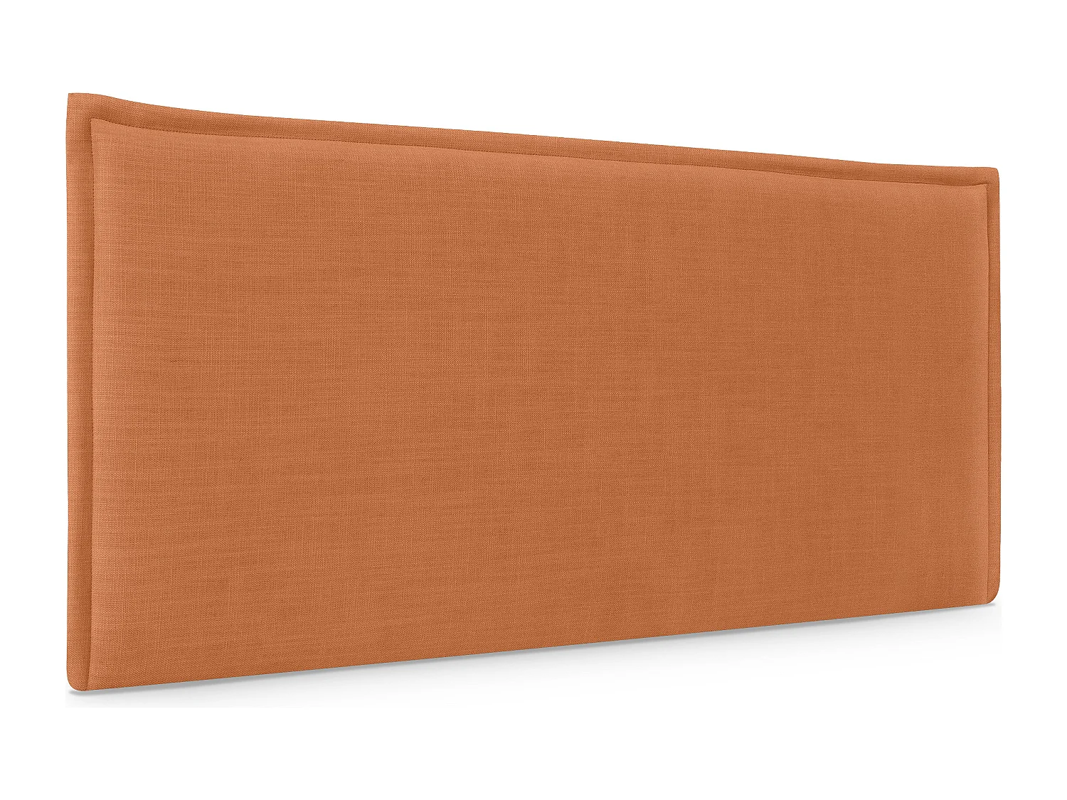 DHOME Tête de lit en lin naturel lisse avec garniture 90x50cm Lits 80/90 - Orange