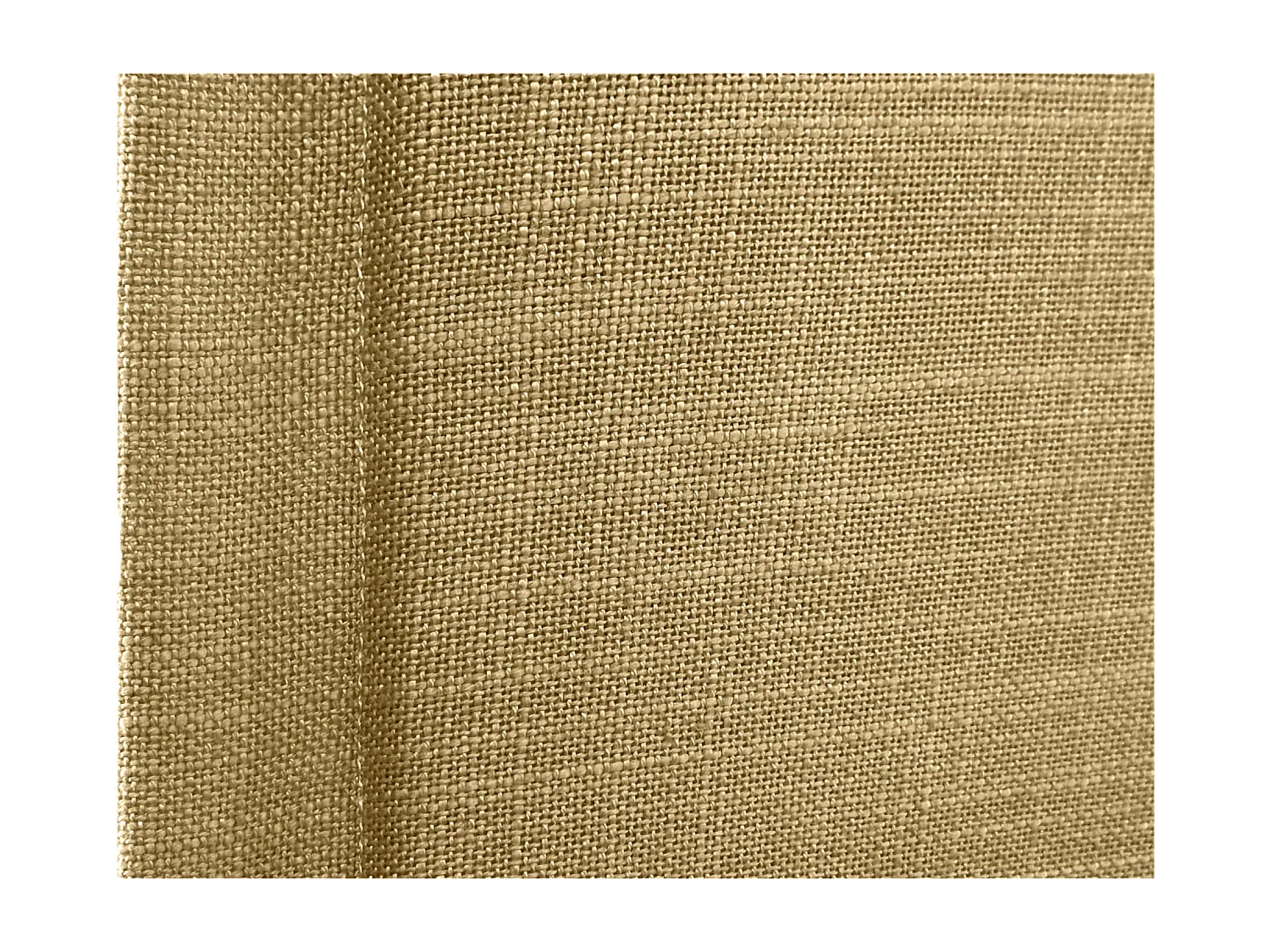 DHOME Tête de lit en lin naturel uni avec passepoils 145x50cm Lits 135/140 - Moutarde