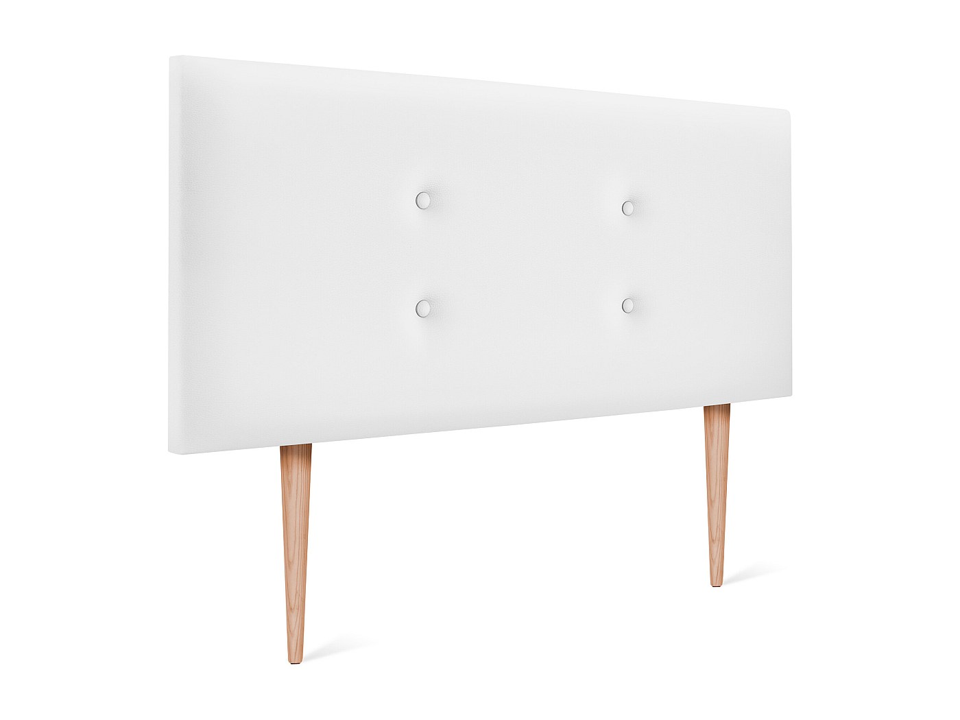 DHOME Tête De Lit En Similicuir Premium Pro Avec 2 Rangées De Boutons Et Pieds Tete De Lit Capitonnee Lit De Luxe Blanc Osseux 135cm 93699791