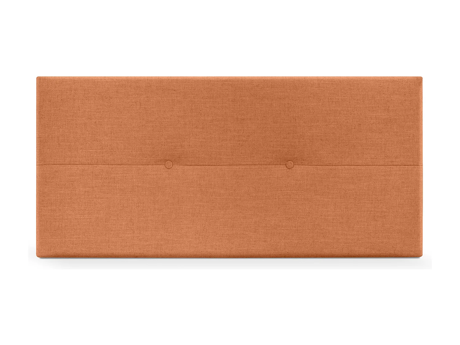 DHOME Tête de lit en lin naturel avec Boutons 110x50cm Lits 105 - Orange