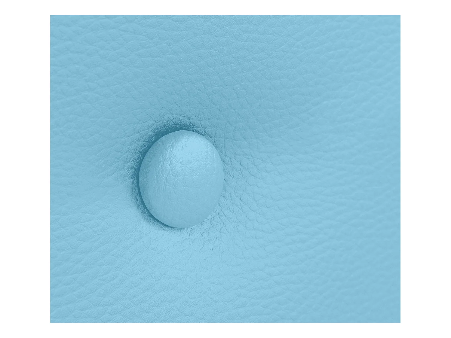 DHOME Testiera in de Similpelle Liscia con bottoni 160x50cm Letti 150/160 - Cielo blu