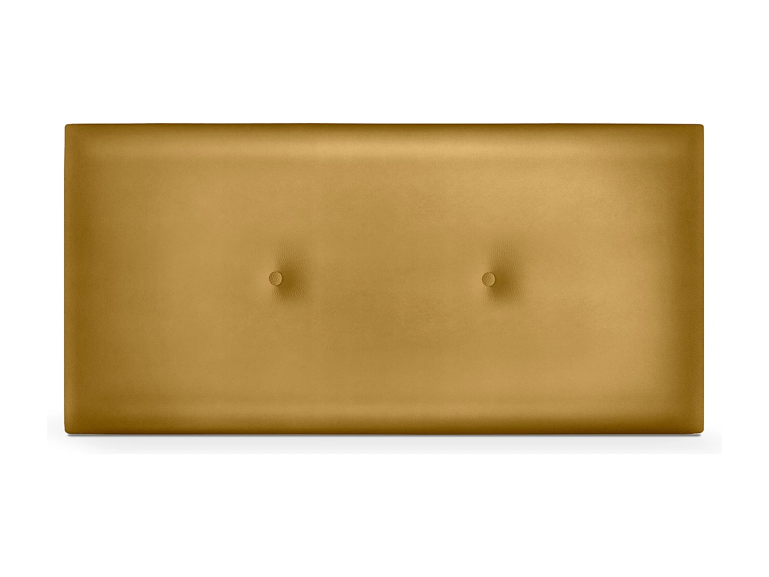 DHOME Glad kunstleer hoofdeinde met knopen 110x50cm bedden 105 - Goud
