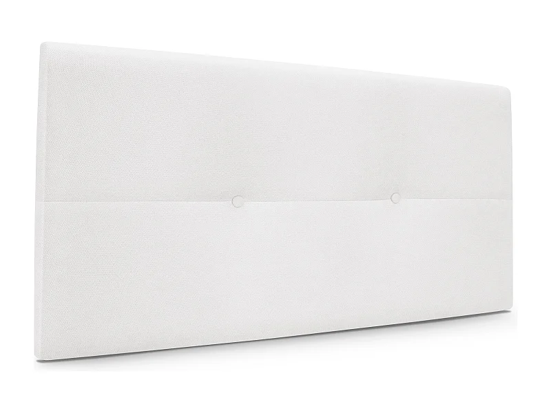 DHOME Aqualine Kopfteil aus Stoff mit Knöpfen 110x50cm Betten 105 - Weiß