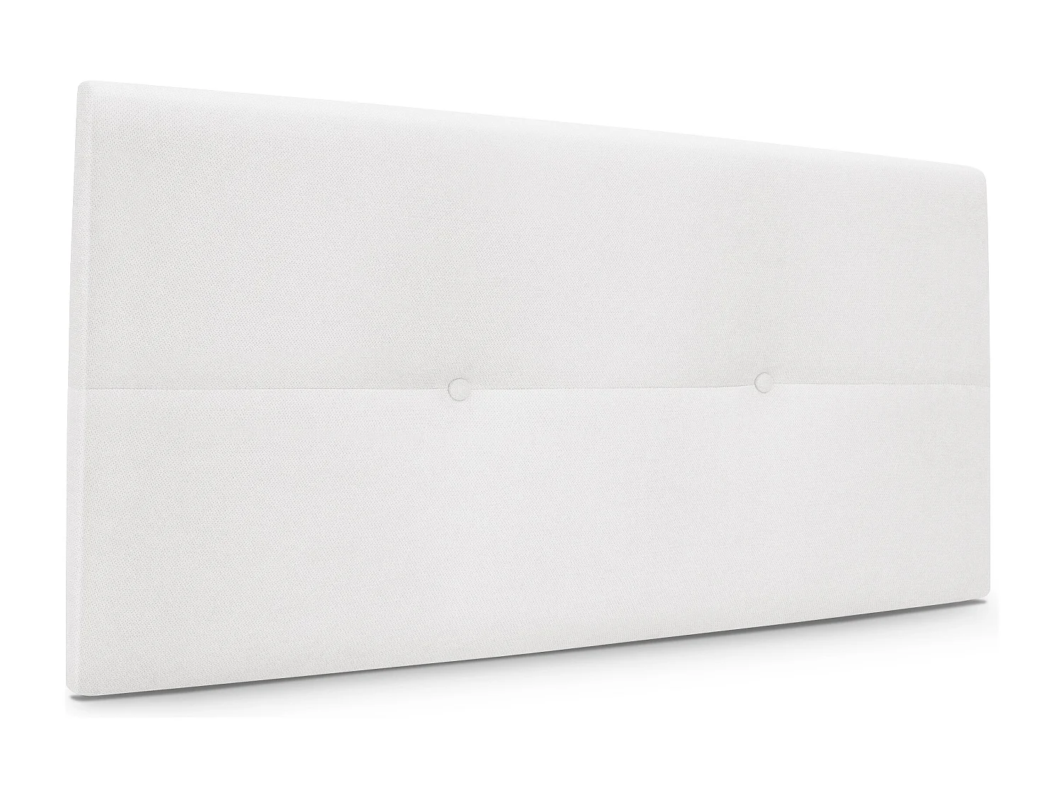 DHOME Hoofdeinde van Aqualine stof met knopen 110x50cm Bedden 105 - Wit