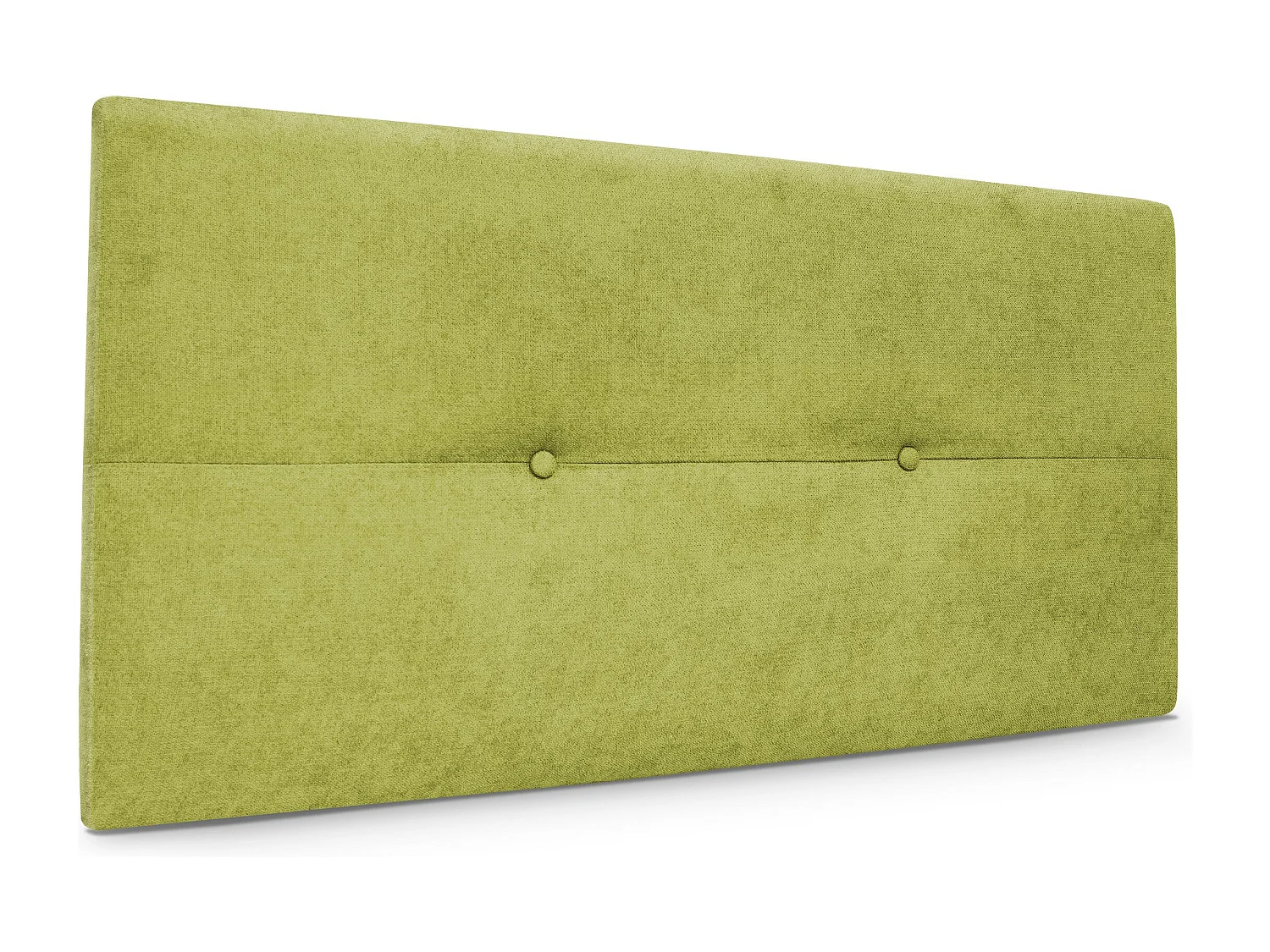 DHOME Aqualine Kopfteil aus Stoff mit Knöpfen 95x50cm Betten 90 - Pistazie