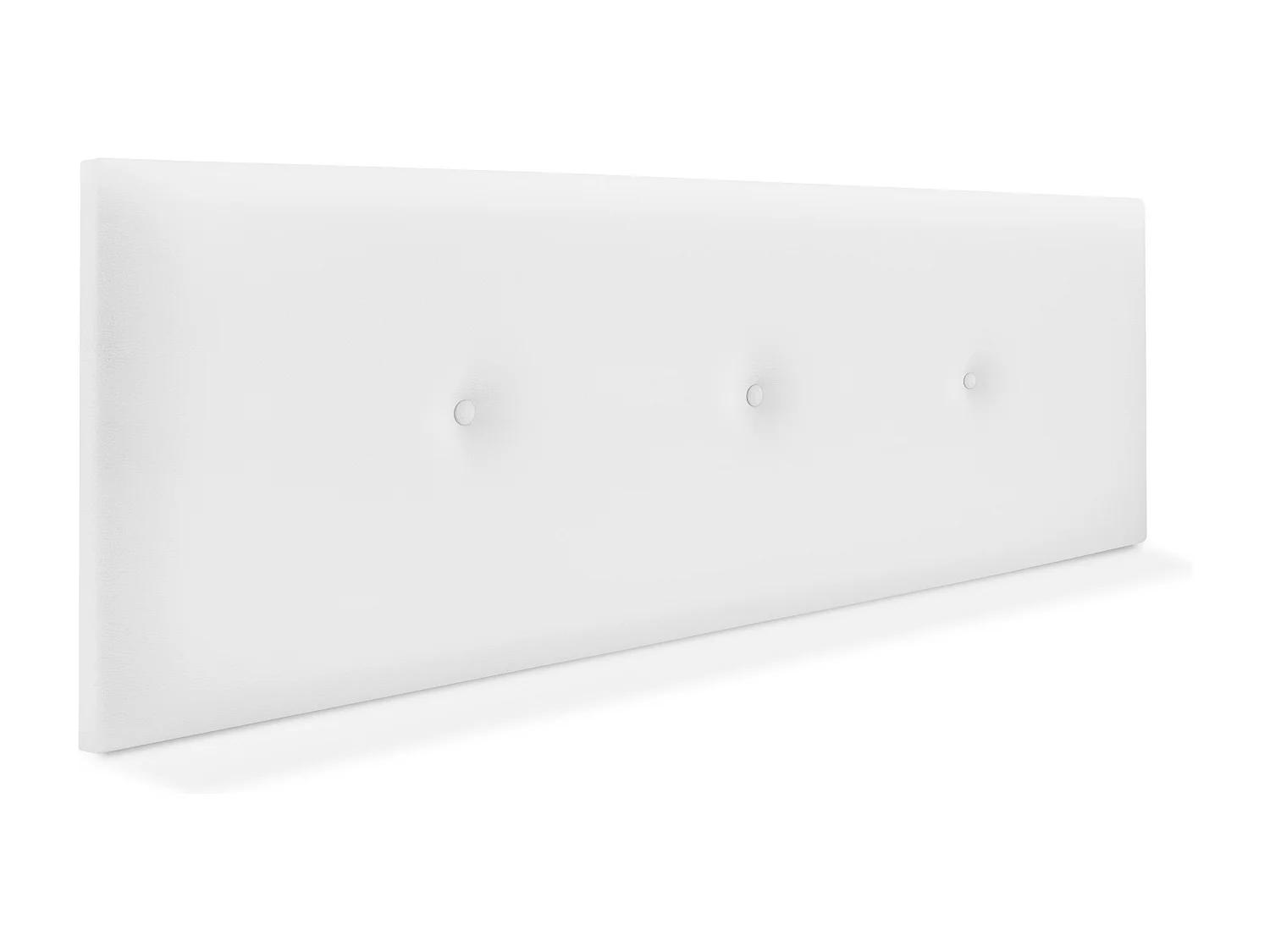 DHOME Glad kunstleer hoofdeinde met knopen 160x50cm voor 150/160 bedden - Wit