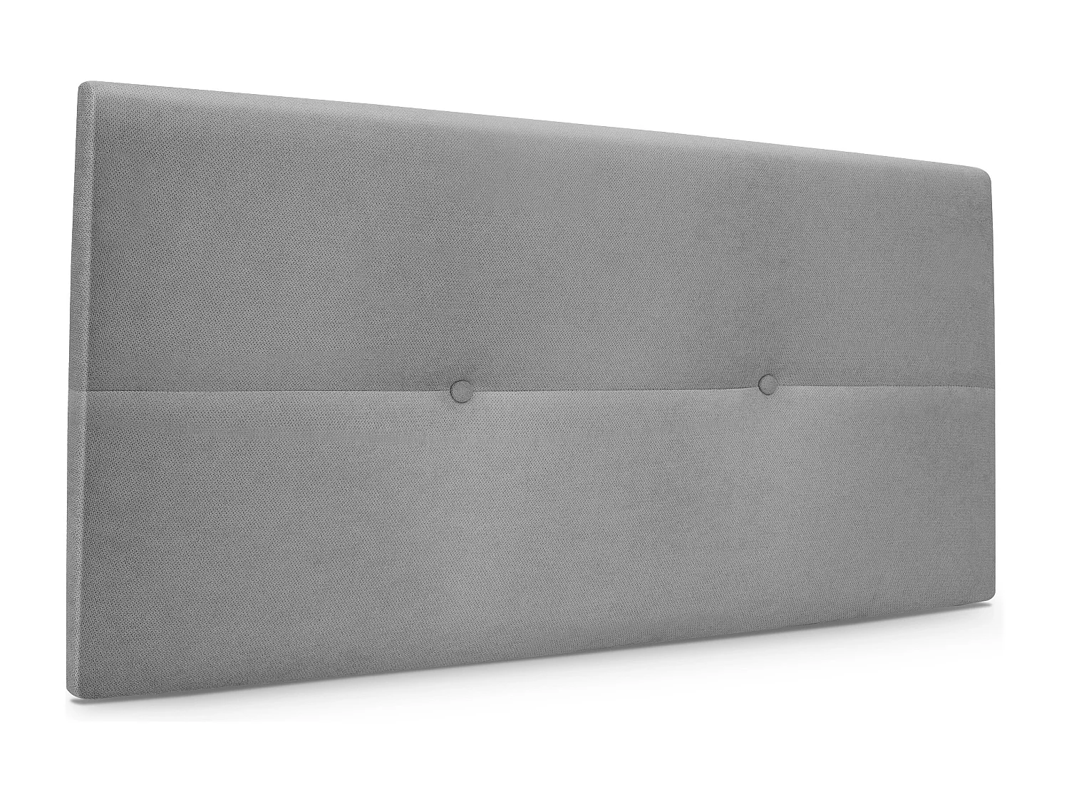 DHOME Hoofdeinde van Aqualine stof met knopen 105x50cm Bedden 105 - Grijs