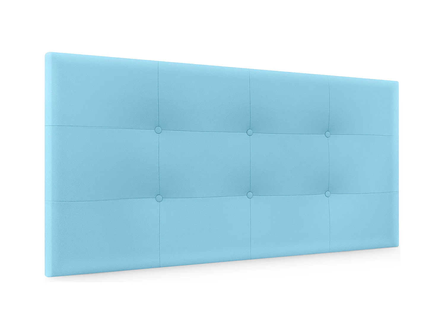 DHOME Tête de lit en Similicuir Capitonné 95x60cm Lits 90 - Ciel