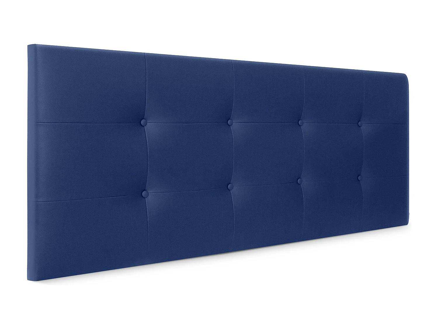 DHOME Testiera capitonnè in ecopelle 150x60 cm Letti 150 - Blu