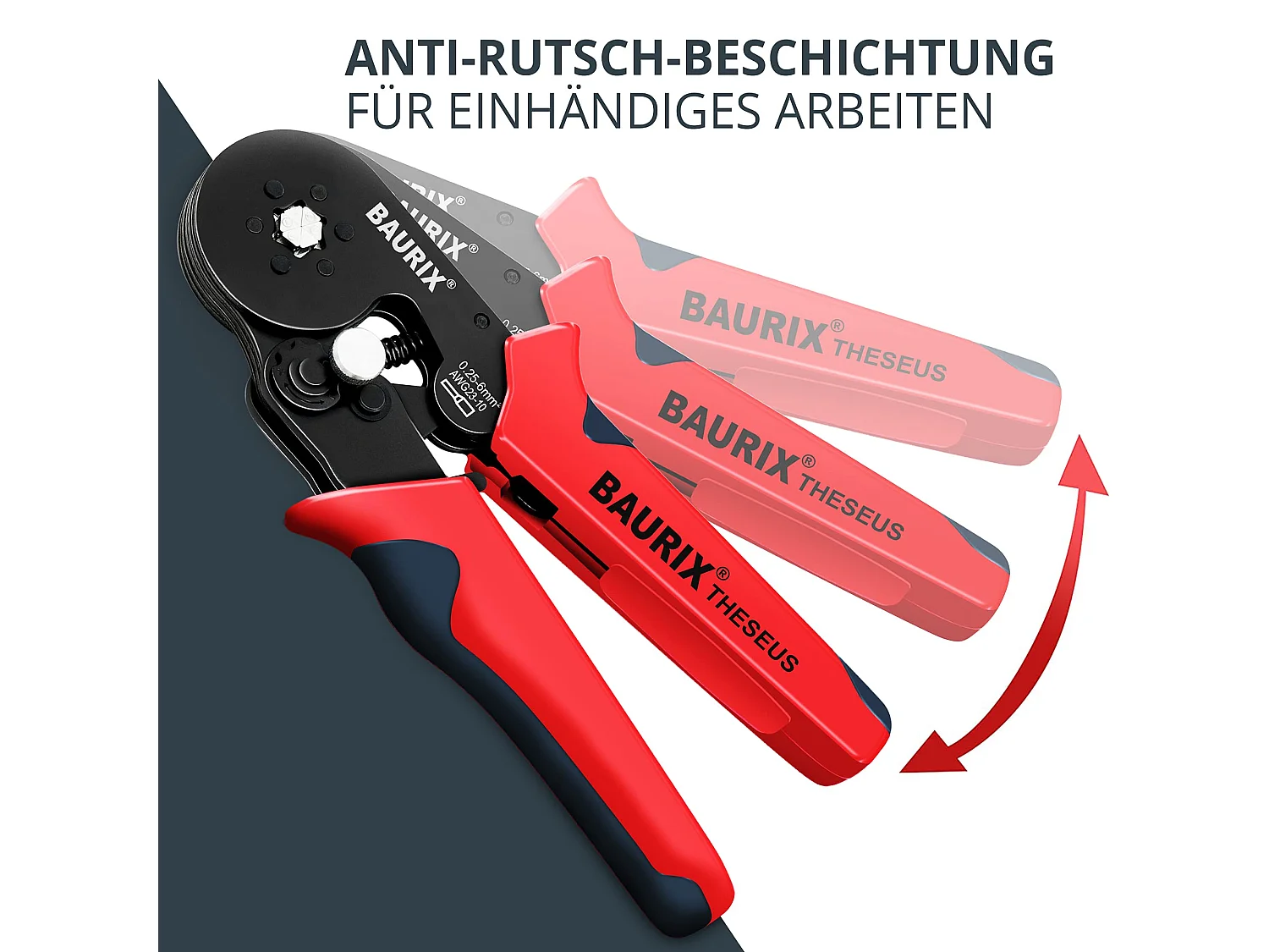 BAURIX® Sechskant Crimpzange mit 2000