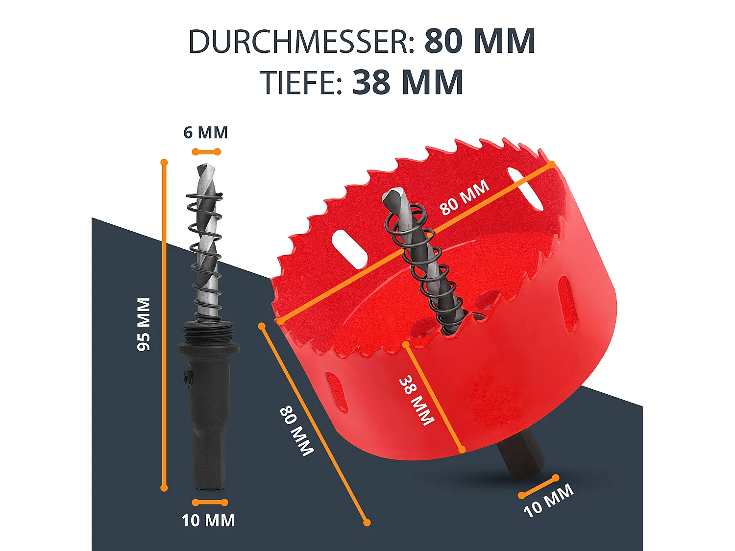 BAURIX® Bi-Metall-Lochsäge [80mm] I Ultimative