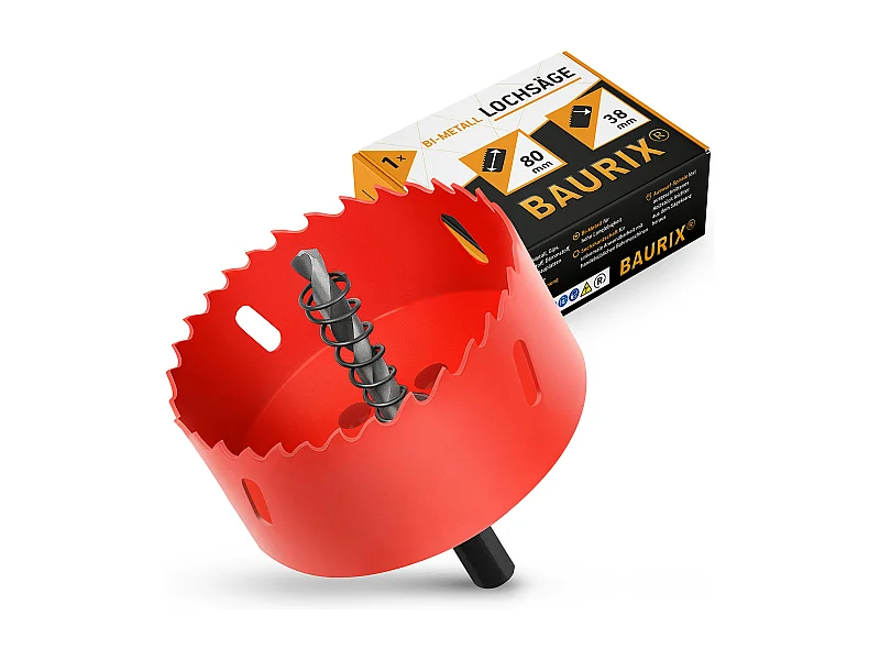 BAURIX® Bi-Metall-Lochsäge [80mm] I Ultimative