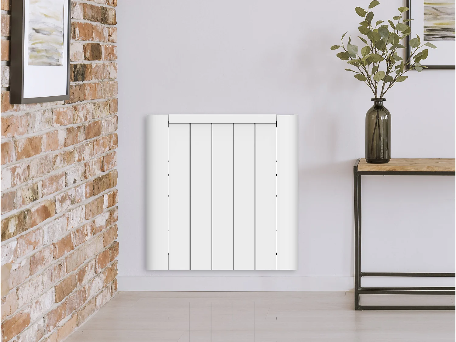 Energiebesparende keramische radiator in wit met WIFI