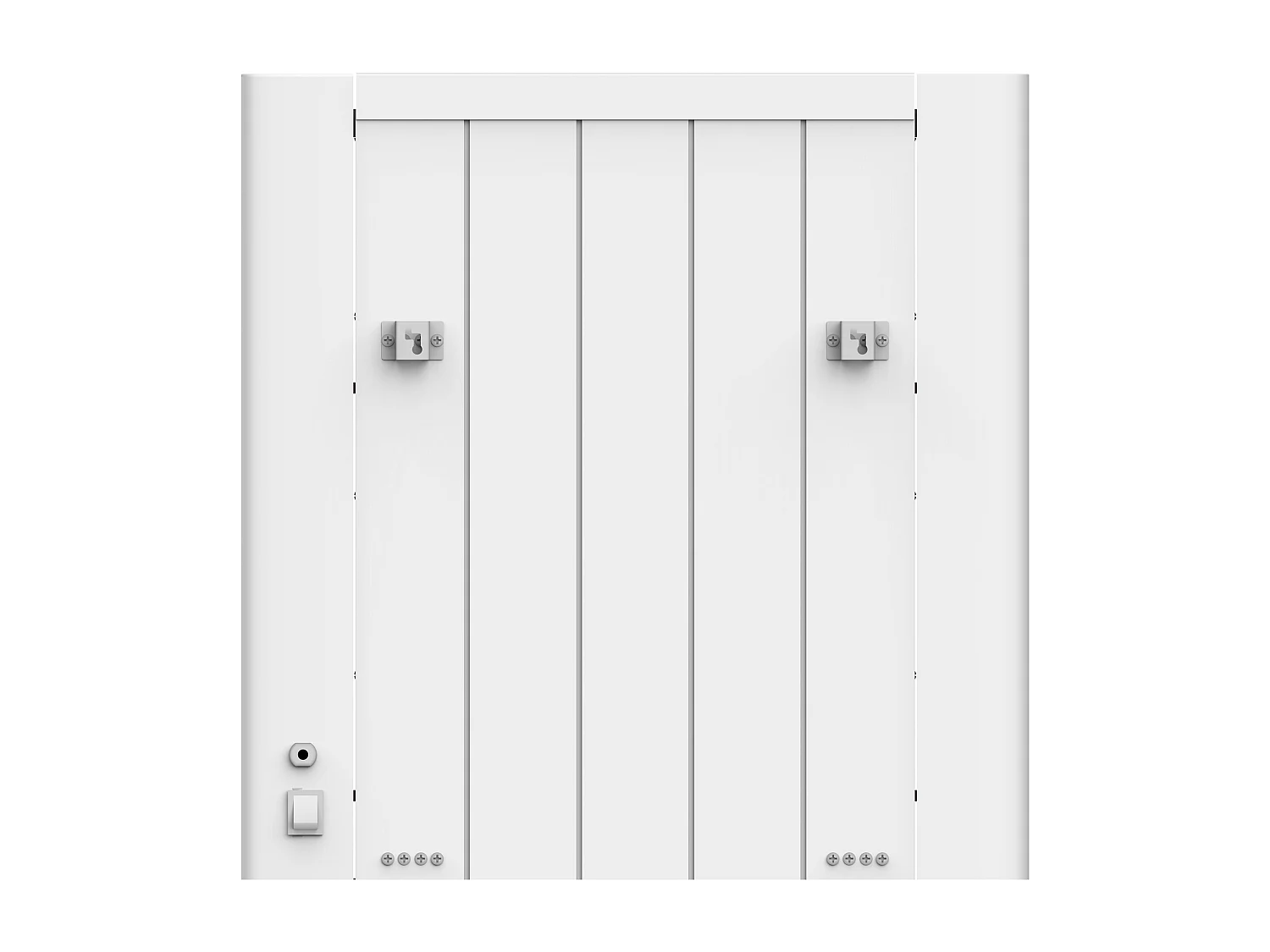 Energiebesparende keramische radiator in wit met WIFI