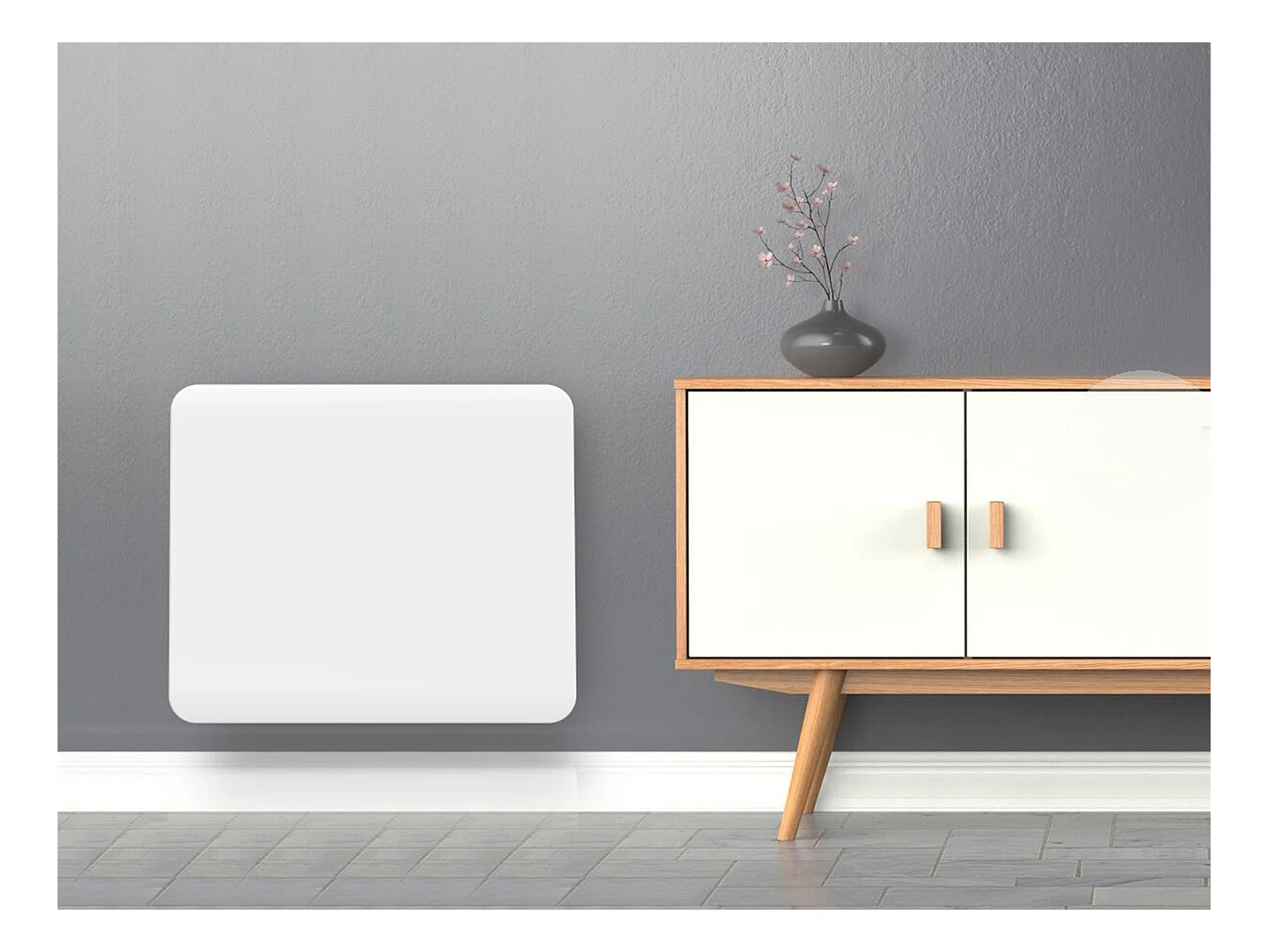Radiateur à inertie avec plaque céramique interne avec contrôle WIFI