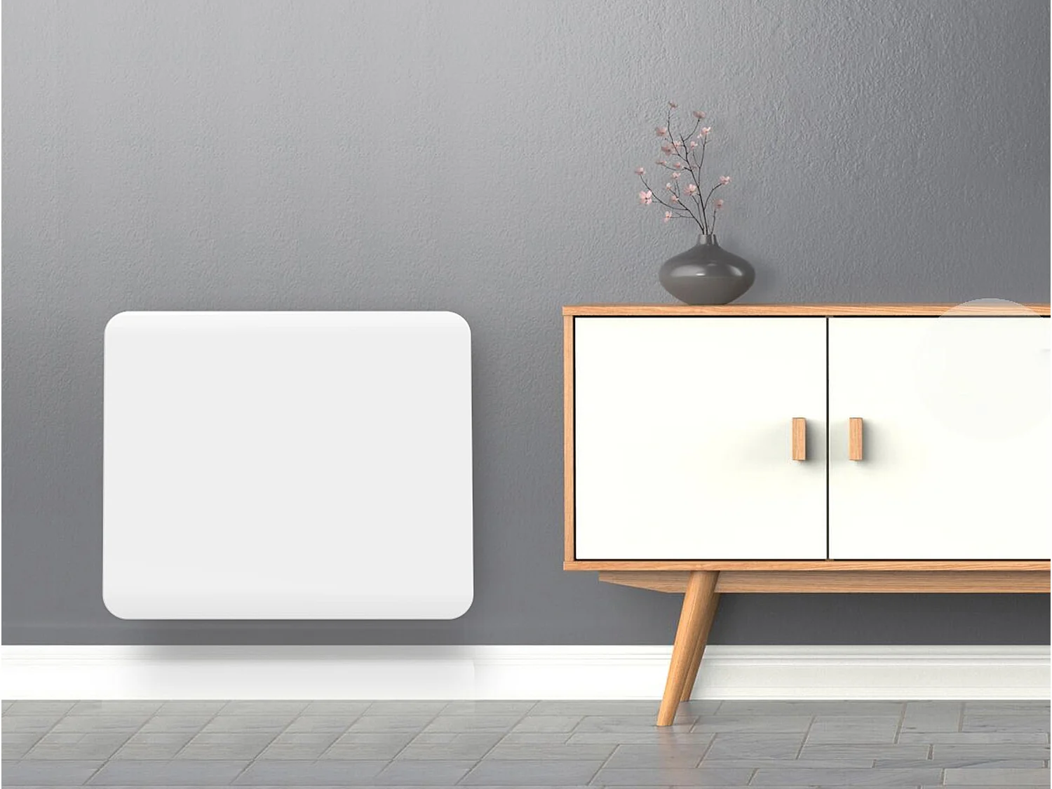 Radiatore a inerzia con piastra ceramica interna con controllo WIFI