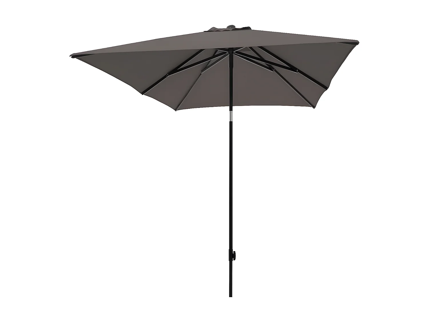 Sombrilla Moraira gris taupé 230x230 cm