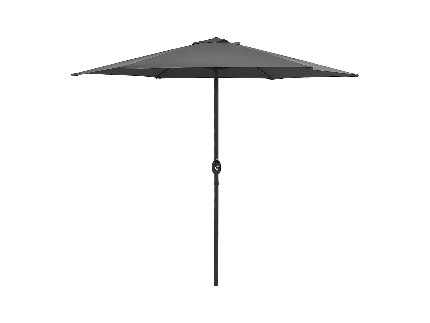 Parasol d'extérieur et mât en aluminium 270x246 cm Anthracite