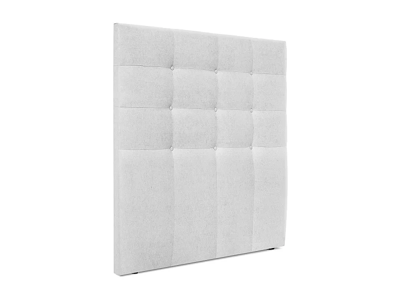 DHOME Cabecero de Tela Aqualine Capitoné Hasta el Suelo 90x120cm Camas 80/90 - Gris Perla