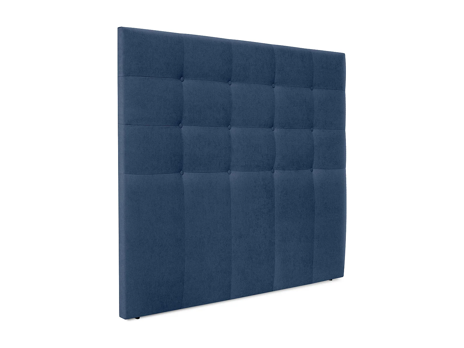 DHOME Cabeceira de  Tecido AquaLinho Capitoné Até o chão 150x120cm Camas 150 - Azul