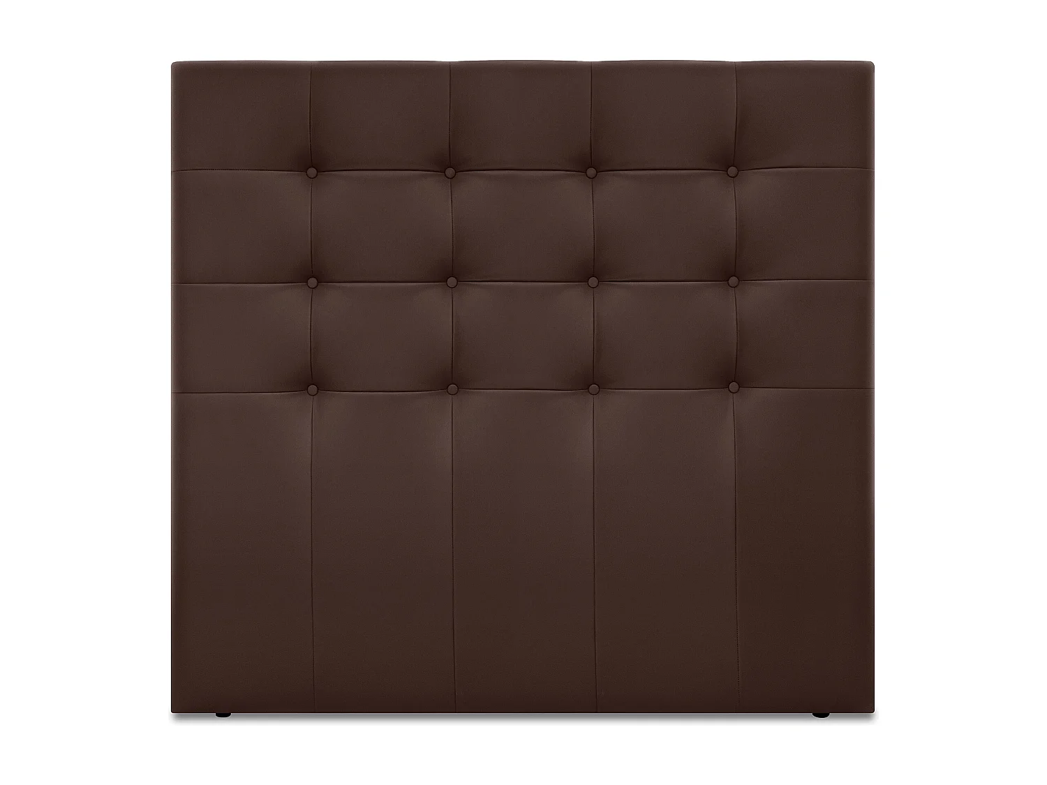 DHOME Cabeceira de  Couro sintético Capitoné Até o chão 160x120cm Camas 150/160 - Chocolate