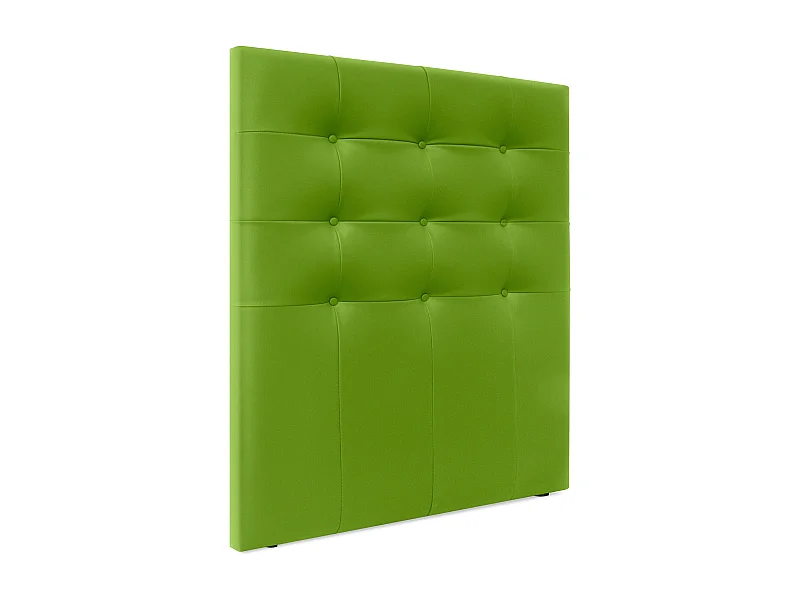 DHOME Cabeceira de  Couro sintético Capitoné Até o chão 95x120cm Camas 90 - Verde
