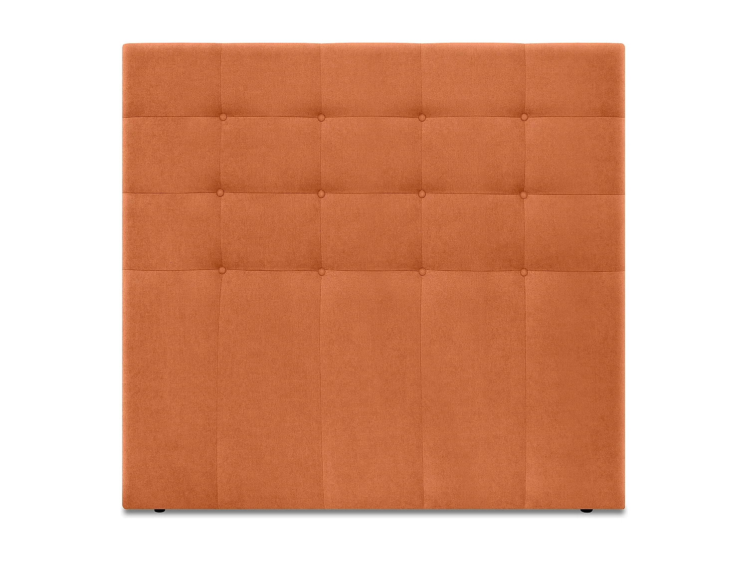 DHOME Cabeceira de  Tecido AquaLinho Capitoné Até o chão 145x120cm Camas 135/140 - Laranja