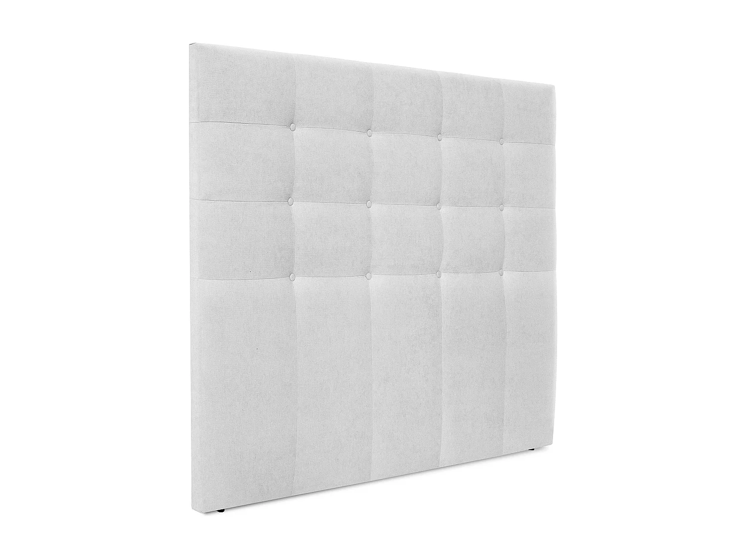 DHOME Cabeceira de  Tecido AquaLinho Capitoné Até o chão 160x120cm Camas 150/160 - Cinza Pérola