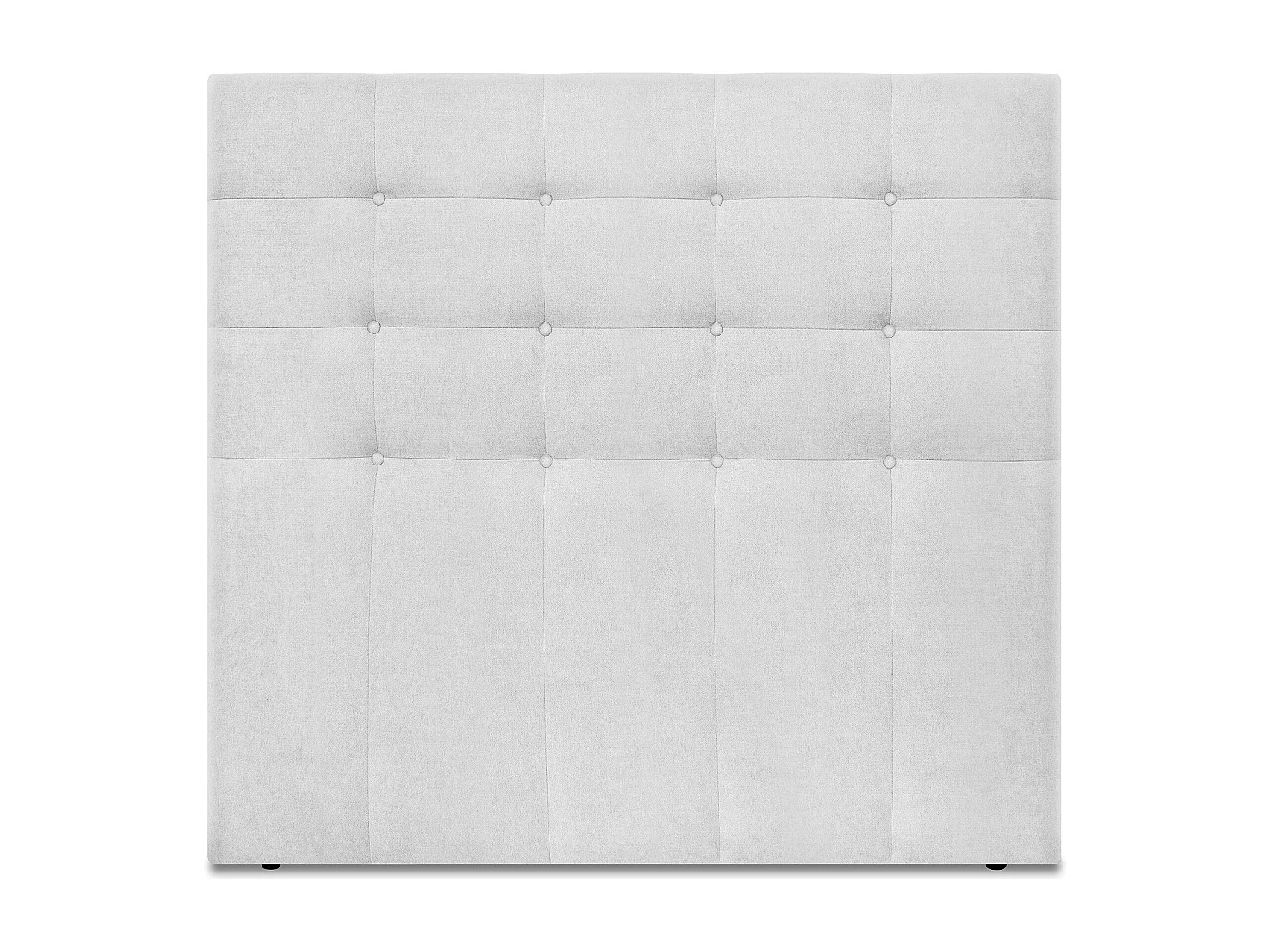 DHOME Cabeceira de  Tecido AquaLinho Capitoné Até o chão 145x120cm Camas 135/140 - Cinza Pérola